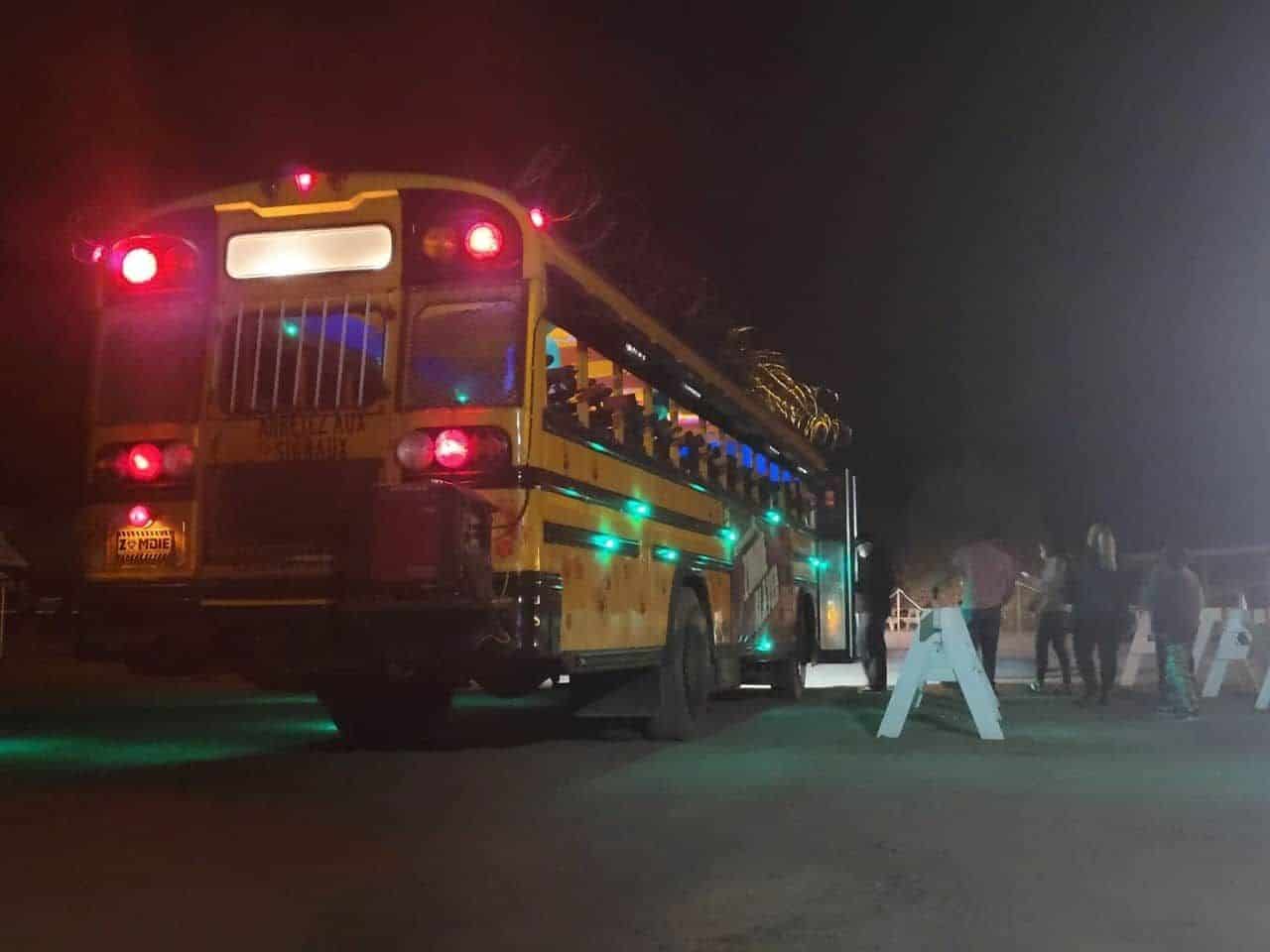 Zombie Slayer Bus at Commando Action Centre Paintball in Navan, Ontario.